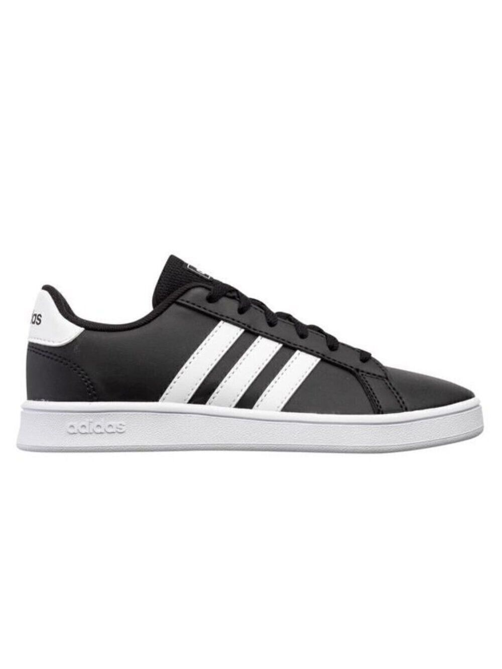 ADIDAS Men's Black "Grand Court" Sneaker BNWOT Missized Sz 12/11 Stripe White